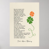 Irish Home Blessing Poster (Devant)