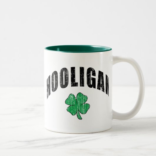 Irish Hooligan Gift Tweekleurige Koffiemok (Rechts)