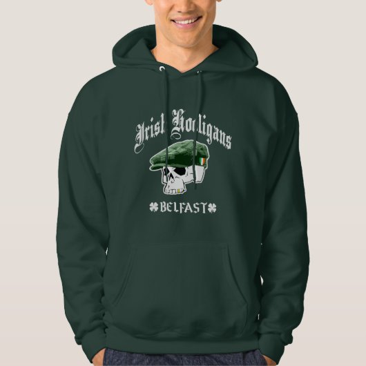 Irish Hooligans Belfast Ierland Hoodie (Voorkant)