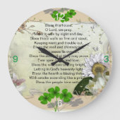 Irish House Blessing horloge (Recto)