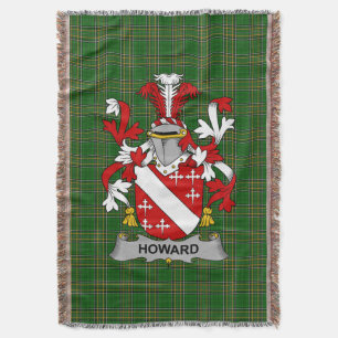 Irish Howard Coat of Arms Family Crest Ireland Deken