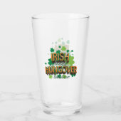 Irish Hungover Funny Glas (Achterkant)