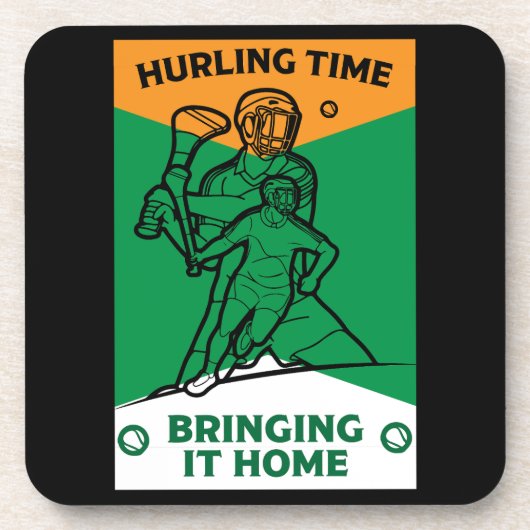Irish Hurling Sport Bier Onderzetter (Voorkant)