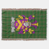 Irish Hyde Coat of Arms Family Crest Ireland Deken (Voorkant)