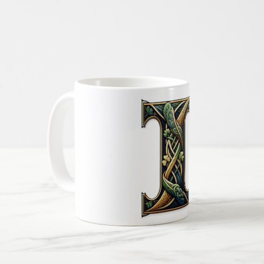 Irish I Monogram Coffee Mug (Devant gauche)