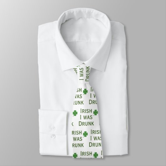 Irish I Was Drunk St. Patrick's Day Cravate (Attaché)
