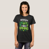 Irish I Was Gaming Funny St Patricks Day Gamer Boy T-shirt (Voorkant volledig)