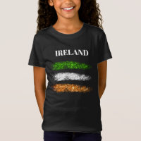 *~* IRISH IRELAND Simple Abstract Boy Flag T-Shirt