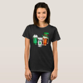 Irish Irish Holiday Irish Beer Shamrock Beer T-shirt (Voorkant volledig)