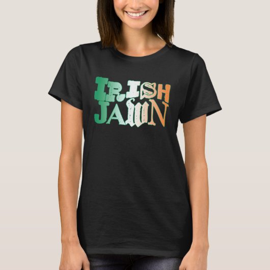 Irish Jawn Philly St Patrick s Day Wavy Irish Flag T-shirt (Voorkant)
