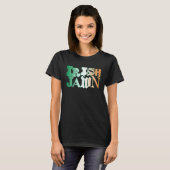 Irish Jawn Philly St Patrick s Day Wavy Irish Flag T-shirt (Voorkant volledig)