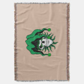 Irish Jester Skull Deken (Voorkant Verticaal)