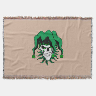 Irish Jester Skull Deken