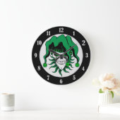 Irish Jester Skull Grote Klok (Huis)