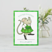 IRISH JIG MOUSE 4.5x6.25 Invitation de partie (Debout devant)