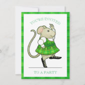 IRISH JIG MOUSE 4.5x6.25 Invitation de partie (Devant)