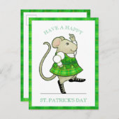 IRISH JIG MOUSE St. Patrick's Day Carte postale (Devant / Derrière)