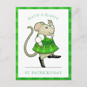 IRISH JIG MOUSE St. Patrick's Day Carte postale (Devant)