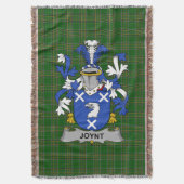 Irish Joint Coat of Arms Family Crest Ireland Deken (Voorkant Verticaal)