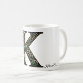 Irish K Monogram Coffee Mug (Devant droit)