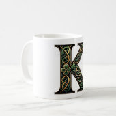 Irish K Monogram Coffee Mug (Devant gauche)