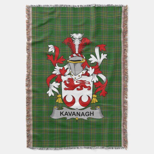 Irish Kavanagh of Cavanagh Wapen Familie Auto Deken (Voorkant Verticaal)