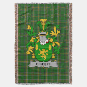 Irish Keefe of O_Keefe Wapen Familiecrest Deken