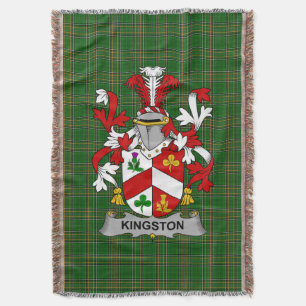 Irish Kingston wapenschild Family Crest Ireland Deken
