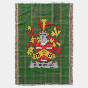 Irish Kirkwood Coat of Arms Family Crest Ireland Deken