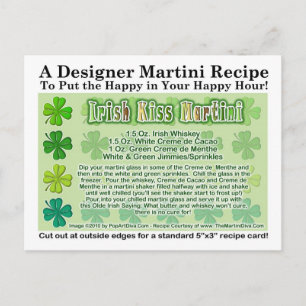 Irish Kiss St. Patrick's Day Martini Recept Kaart