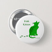 Irish Kitten-Button Ronde Button 5,7 Cm (Voorkant /achterkant)