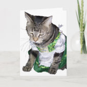 Irish kitty/leprechaun carte de retrait (Devant)