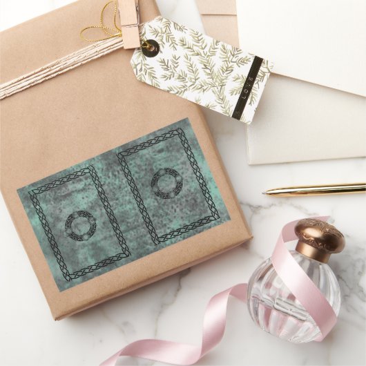 Irish Knot Design Rechthoekige Sticker (Geschenken)