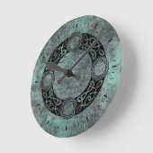 Irish Knot Design Ronde Klok (Hoek)