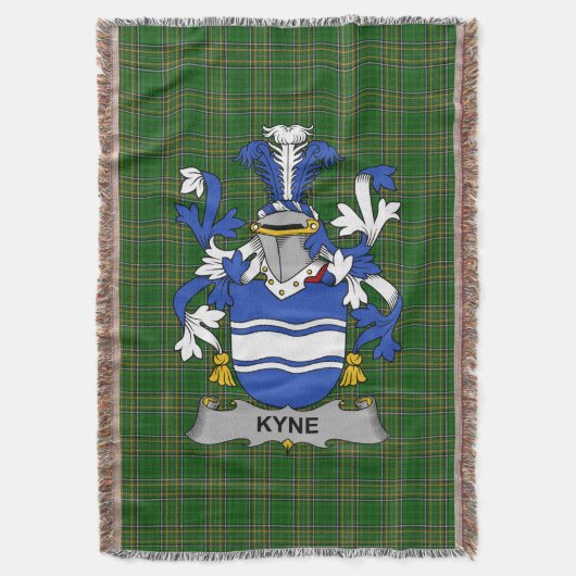 Irish Kyne or O_Kyne Wapenschild Familie Crest Ir Deken (Voorkant Verticaal)