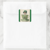 Irish Lad In Tea Cup Sticker (Sac)