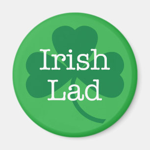 Irish Lad, St. Patrick's Day Shamrock Magneet