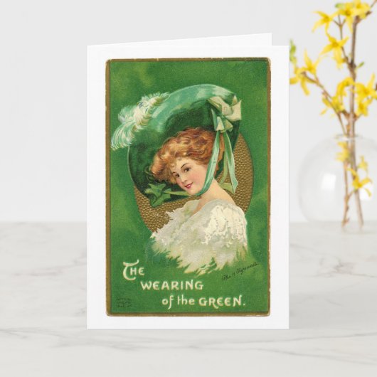 Irish Lady Kaart (Gele Bloem)