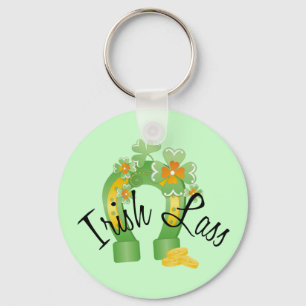 Irish Lass Lucky Hoefijzer Sleutelhanger
