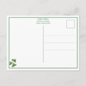  Irish Lass, Shamrocks en Dog Briefkaart (Achterkant)