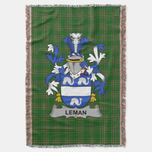 Irish Leman of Lemon Coat of Arms Family Crest Ir Deken