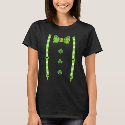 Irish Leprechaun Costume Tuxedo St Patrick's Day B T-shirt (Voorkant)