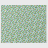 IRISH LEPRECHAUN GIRAFFE HOLIDAY WRAPPING PAPIER (Vlak)