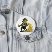 Irish Leprechaun Gooien Lucky Cookies Grappig Ronde Button 7,6 Cm (In situ)
