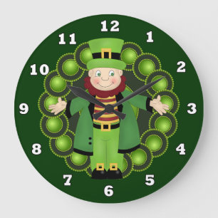 Irish Leprechaun Horloge murale