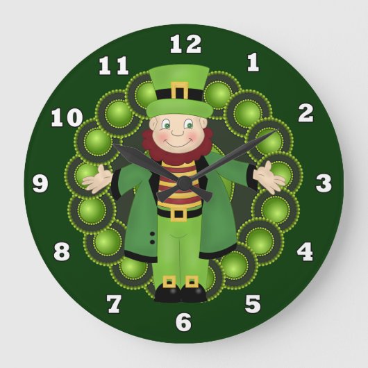 Irish Leprechaun Horloge murale (Recto)