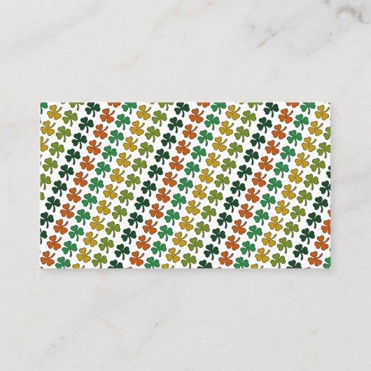 Irish Leprechaun, St Patrick's Day Drinken Ticket (Achterkant)