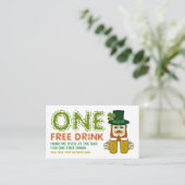 Irish Leprechaun, St Patrick's Day Drinks Ticket (Debout devant)