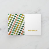 Irish Leprechaun, St Patrick's Day Kaart (Binnen)
