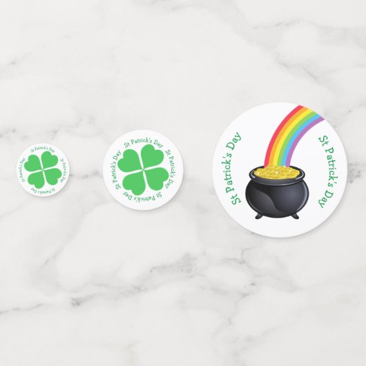 Irish Leprechaun St Patrick's Day Party Confetti (Achterkanten)